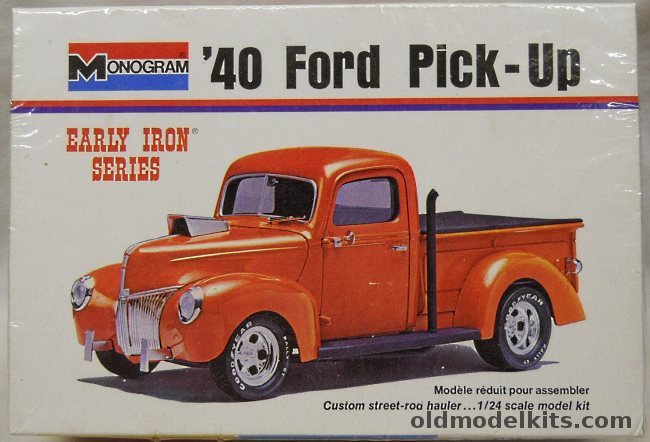 Monogram 1/24 1940 Ford Pickup Street Rod Early Iron Series, 8282 plastic model kit